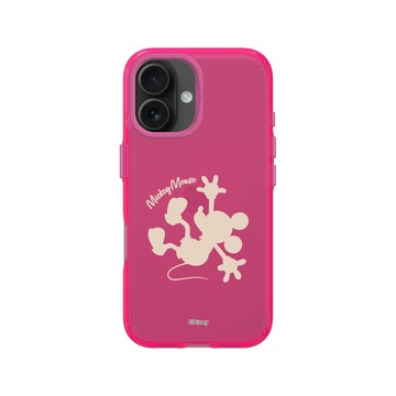 iPhone 16 Clear 粉漾桃 - 迪士尼-米奇 Mickey - 米奇 - 剪影版