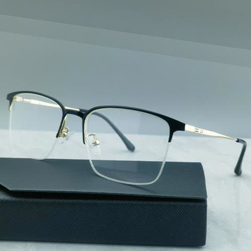 金屬眼鏡防藍光平光眼鏡男近視鏡框眼鏡架方形93001商務款合金