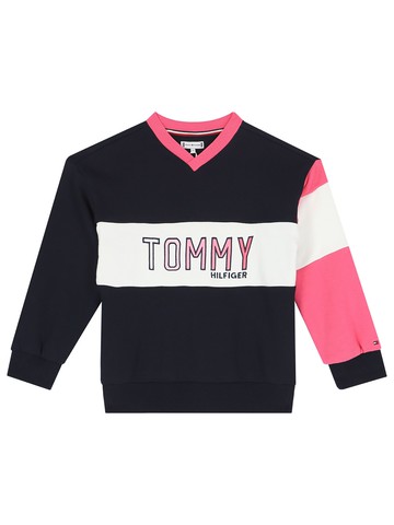 tommy hilfiger colorblock crewneck sweatshirt