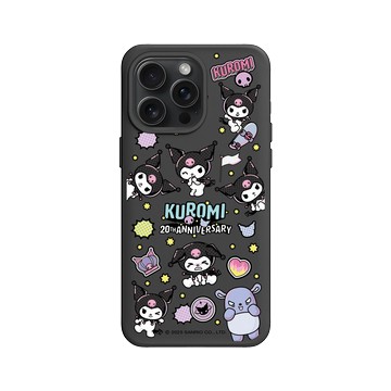 iPhone 15 Pro Max SolidX 黑 - 三麗鷗-酷洛米20週年 - 酷玩系列-表情包