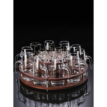 輕奢創意白酒杯分酒器家用飯店高檔水晶玻璃小酒杯酒具套裝中式