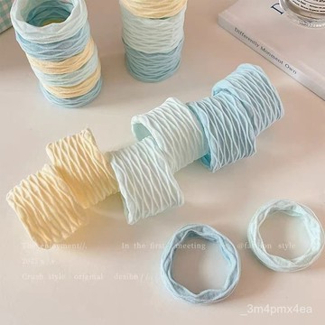 麵膜髮圈紮頭髮皮筋高彈力耐用頭繩不塌高馬尾髮繩加寬無接縫皮套