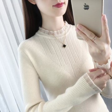 打底衫女秋冬內搭2025新款修身顯瘦時尚洋氣時髦女士毛衣針織上衣