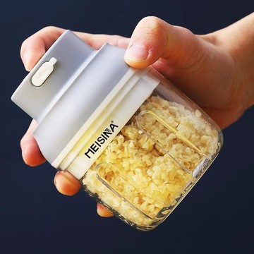 熱銷推薦-電動攪蒜器蒜蓉機打蒜迷你拉蒜神器蒜末粉碎器絞切搗蒜器蒜泥神器【摩可美家】