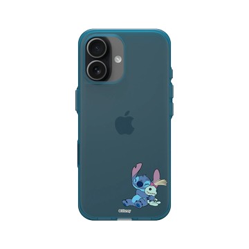 iPhone 17 Clear (相機按鈕) 夜幕藍 - 迪士尼-史迪奇 Disney Stitch - 史迪奇 - 迷你史迪奇與Scrump