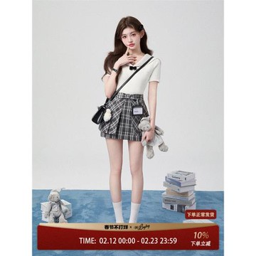 2026年春夏新款水手領上衣花鈴太太原創設計針織學院風海軍領短袖