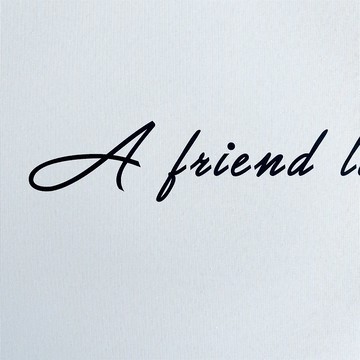 【樣畫】朋友是永久的知心伴侶 - 簡約文字掛畫/居家佈置/送禮