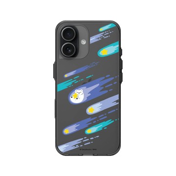 iPhone 17 Clear (相機按鈕) 酷墨灰 - 白白日記 Darylhochi - 流星雨