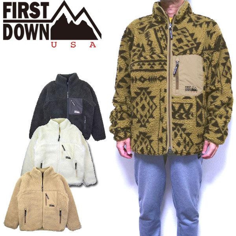 ファーストダウン ボア ジャケット FIRST DOWN メンズ レディース