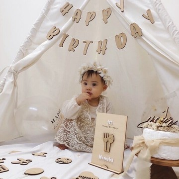 ✰ 生日木質佈置 木質生日佈置 生日氣球 生日派對佈置 生日氣球佈置 生日道具 慶生佈置 木質生日佈置 收涎