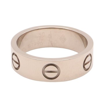 Cartier 卡地亞 Love 戒指 18K白金 50 B4084700 二手精品 【二手名牌BRAND OFF】