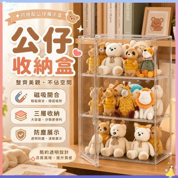 現貨隔日達🔥透明公仔收藏盒 公仔收納盒 泡泡瑪特 盲盒收納 模型展示盒 公仔盒 包包展示盒 展示盒 盲盒展示盒 收納盒