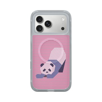 iPhone 17 Pro Max AirX 流變灰 - The Wildlife Collection 動物野境系列 - 大熊貓 - 線條版