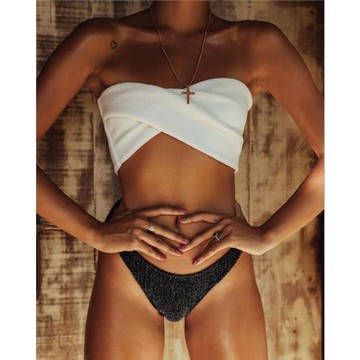 時尚潮款夏季沙灘泳池三角分體泳衣閃閃性感比基尼女神度假BIKINI