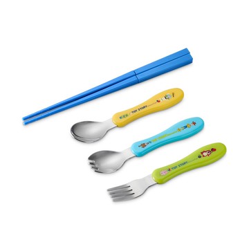 【Baby City娃娃城】迪士尼玩具總動員不銹鋼餐具學習組