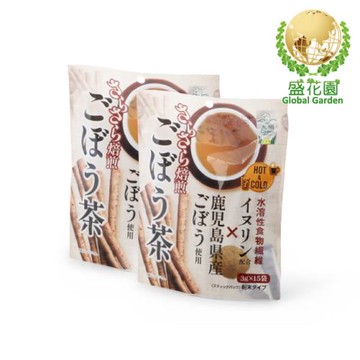 盛花園 日本九州產烘焙牛蒡茶粉(15入/袋 2袋/組)