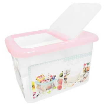 KEYTOSS 詰朵斯 水晶米桶 附杯  10kg  白色 + 粉色  1個