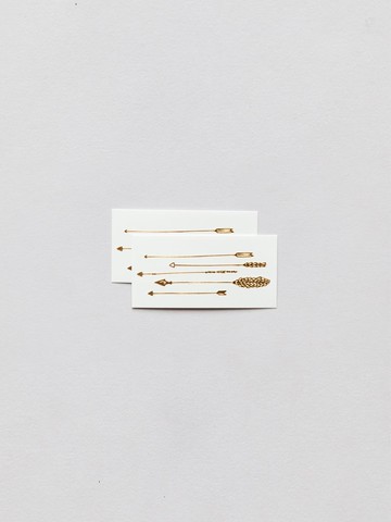 Arrows Gold Pairs Tattoo tattoo sticker
