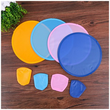 廠家批發折疊飛盤滌綸折疊團扇滌綸折疊飛盤扇滌綸玩具飛盤 鑫弘-戶外運動