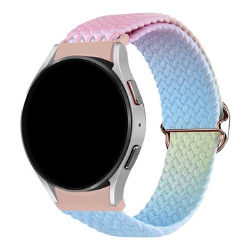 Space Shield 翼形錶扣粉彩錶帶 20mm  粉紅檸檬混色  1個  Samsung Galaxy Watch 4/5/6/7