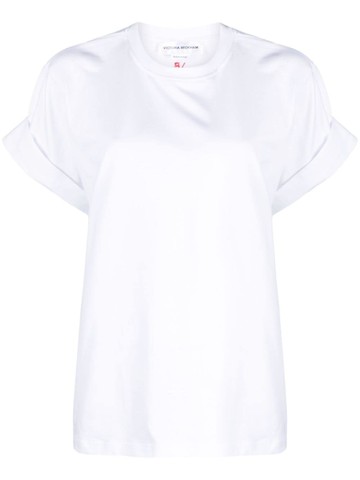 Victoria Beckham - crew-neck organic-cotton T-shirt - women - Organic Cotton - S - White
