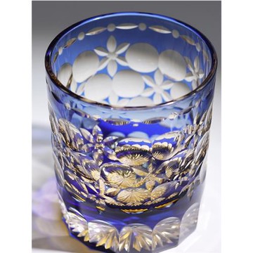 限量款日式江戶切子玉舞威士忌杯高檔洋酒杯手作杯家用果汁杯禮盒