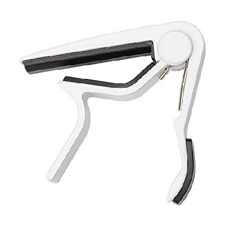 Capo, Guitar Capo, Guitar Capos for Acoustic Guitar, Electric Guitar, Bass, Ukulele, White並行輸入