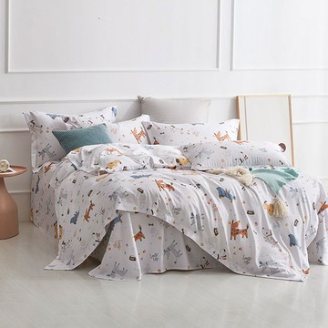 薄被套-單人 / 4.5x6.5尺 / 奧地利天絲 / 萌寵小汪 台灣製