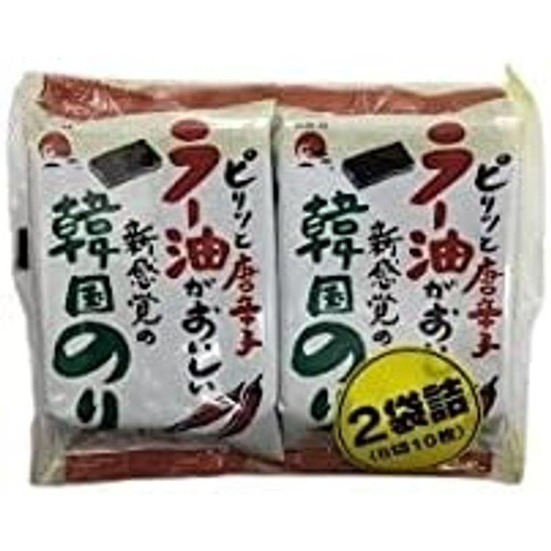 サンエイ海苔 ラー油韓国のり2P 8切10枚 2袋×30個