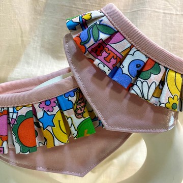發裁手作。Facai Handmade 寵物領巾 毛孩瑪格領_居帝元素圖案