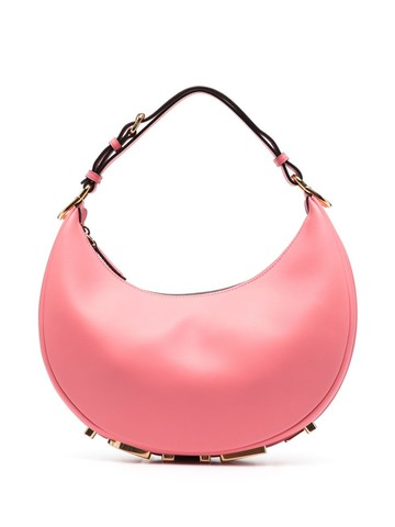 FENDI - logo-lettering leather bag - women - Calf Leather - One Size - Pink
