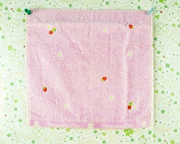【震撼精品百貨】草莓 Strawberry 方巾-粉 震撼日式精品百貨