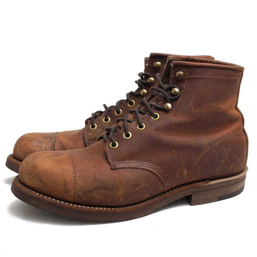 チペワ#CHIPPEWA#牛革#フルグレインオイルドレザー#サービスブーツ ...