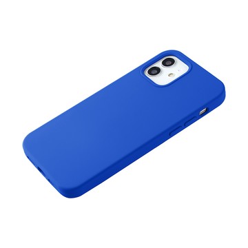 iPhone 12 殼 【液態矽膠殼】iPhone 12 手機殼 i12 保護殼 矽膠 軟殼 (寶藍)