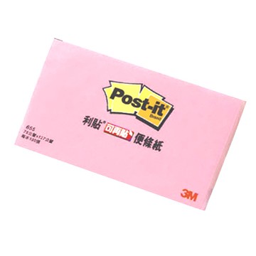 3M Post-it 3x5橫向便利貼-粉紅