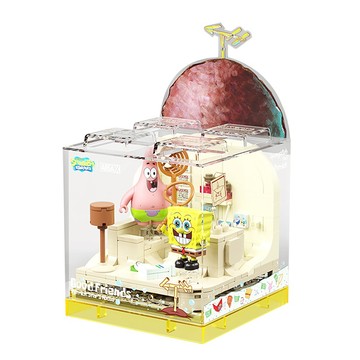 AREAX磚區 海綿寶寶 BOX系列-石頭屋 SB82077