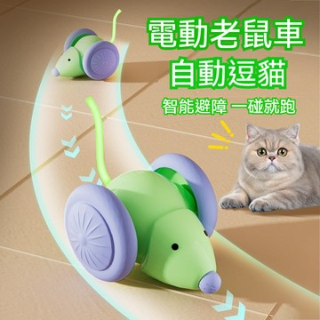 【毛孩屋】多件多折 電動老鼠車 寵物玩具 貓咪玩具 狗狗玩具 老鼠玩具 幼貓玩具 電動貓玩具 逗貓車 自動逗貓 逗貓玩具