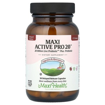 Maxi Health, Maxi Active Pro 20™，200 億，30 粒緩釋膠囊