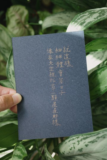 牧歌與炊煙。細細體會著日子 文字明信片 青青的島