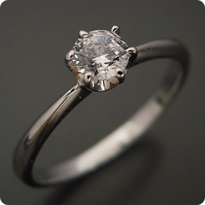 ダイヤモンド婚約指輪 サイズ直し一回無料 0.5ct E VS2 VERY-GOOD