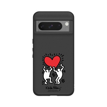 Pixel 8 Pro SolidSuit 黑 - Keith Haring - 愛心