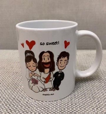 蘇妃藝術 我們結婚了 馬克杯 咖啡杯 手繪質感 結婚禮物 marry