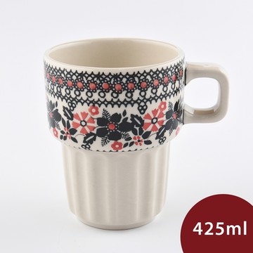 波蘭陶 聖誕午夜系列 陶瓷馬克杯 425ml 波蘭手工製