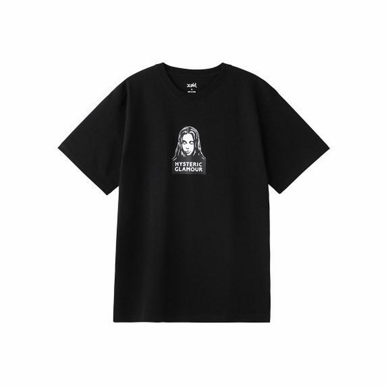 エックスガール X-girl × HYSTERIC GLAMOUR FACE S/S TEE ヒステリックグラマー コラボ Ｔシャツ フェイス ロゴ  ブランド レディース | LINEショッピング