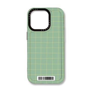 iPhone 16 Pro 殼 TRON IPhone 16 Pro 手繪簡約方格紋B款  載具 MAGSAFE 磁吸 太空殼 透黑款 手機殼