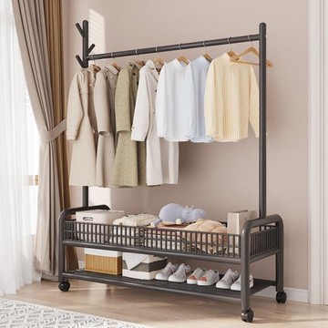 掛衣架子落地臥室家用衣帽架簡易衣服掛架晾衣架室內置物架涼衣桿