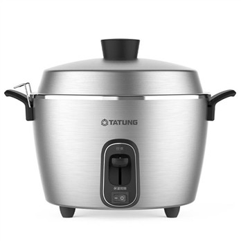 (附贈轉接插頭) 大同 220V異電壓 6人份電鍋 TAC-06R-MMV2L (霧鋼)  外鍋/全配件皆為SUS304不鏽鋼 大陸、 東南亞、歐洲用電鍋