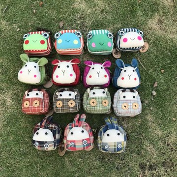 新款零錢包女迷你可愛布藝創意個性小巧零錢小錢包學生布硬幣包