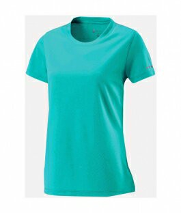 【【蘋果戶外】】零碼出清 荒野 W1623-67 湖水綠 WildLand 女 疏水紗素色圓領T恤 吸濕排汗 運動上衣 快乾透氣 輕薄舒適 大尺碼 涼感衣