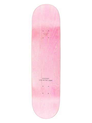 RASSVET - Mesh logo-print skateboard deck (8.50") - unisex - Wood - One Size - Pink